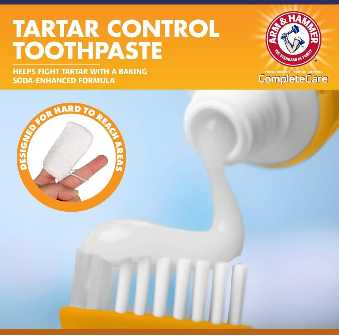 Arm & Hammer Complete Care Puppy Dental Kit - Includes Small Dog Toothbrush, Peanut Butter Flavor (2.5 Oz) Toothpaste