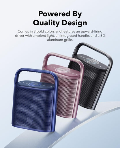 Soundcore Motion X500 Portable Bluetooth Speaker, Wireless Speaker with Immersive Spatial Audio, Wireless Hi-Res Sound with 3X Detail, 3-Channel Audio, and an Upward Firing Driver with Ambient Light