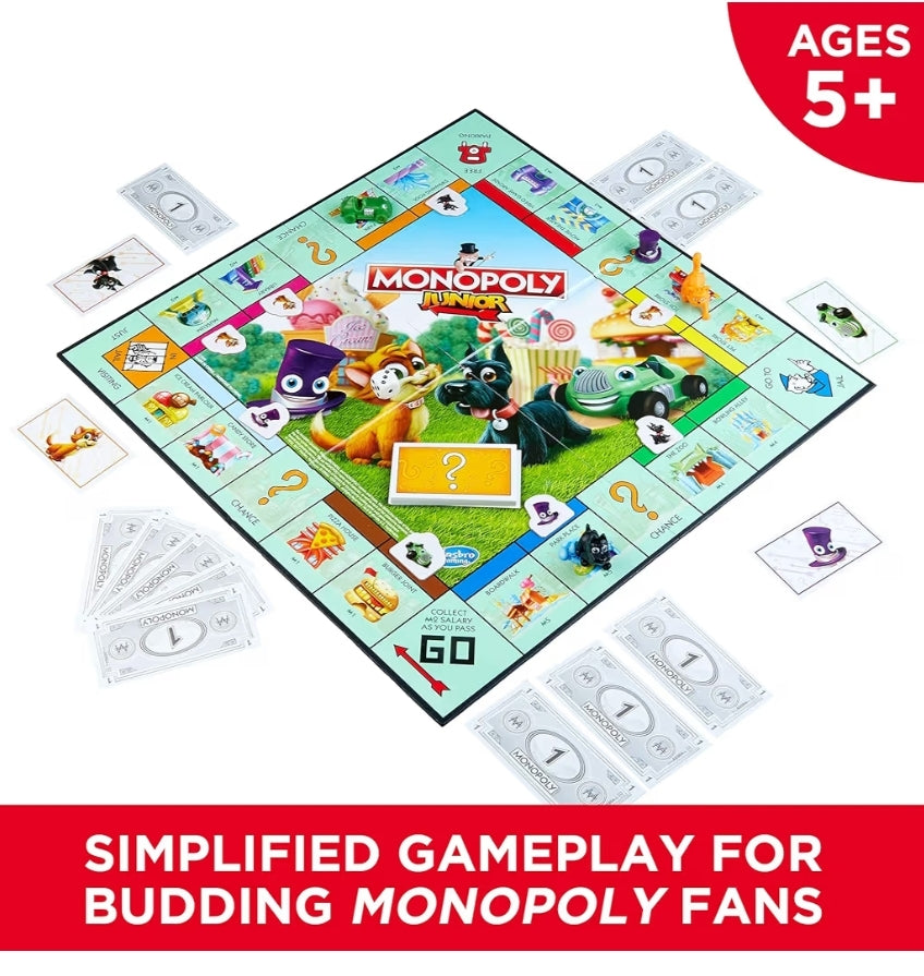 Monopoly Junior Board Game for 4 Players - (Ages 5 and up)
