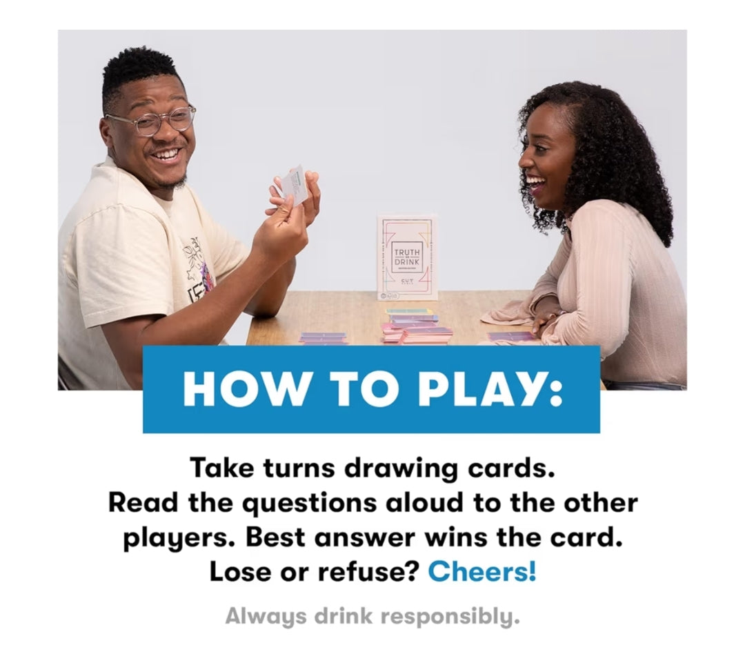 Truth or Drink Party Game by Cut I As Seen on TikTok, YouTube, and Snapchat  - 410 Hilarious Questions