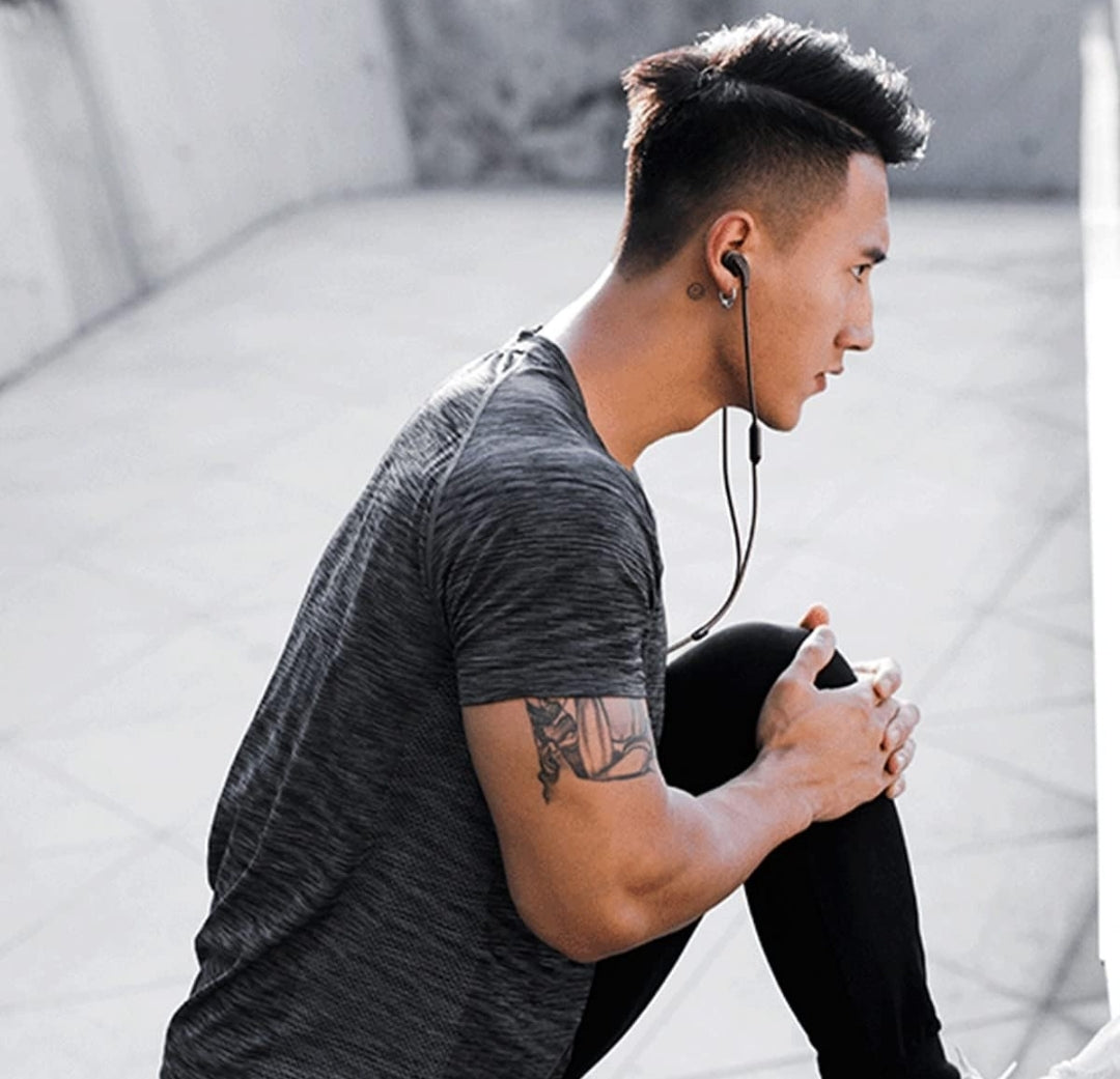 JBL Endurance Run 2 Wired - Waterproof Wired Sports in-Ear Headphones, Pure Bass -  (Black)