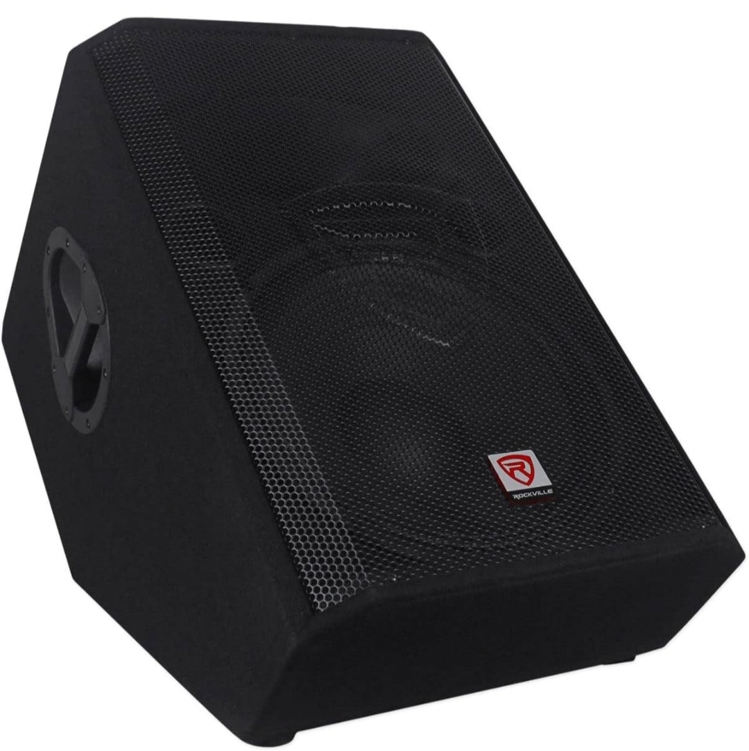 Rockville RSM15A 15" 1400 Watt 2-Way Powered Active Stage Floor Monitor Speaker
