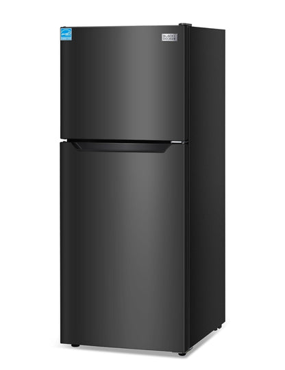 BLACK+DECKER 10 Kvt. Vt. Yskas met Bo-vrieskas, 2-deur Yskas met Bo-vrieskas en Verstelbare Temperatuurbeheer, ENERGY STAR, BR1000HB, Swart