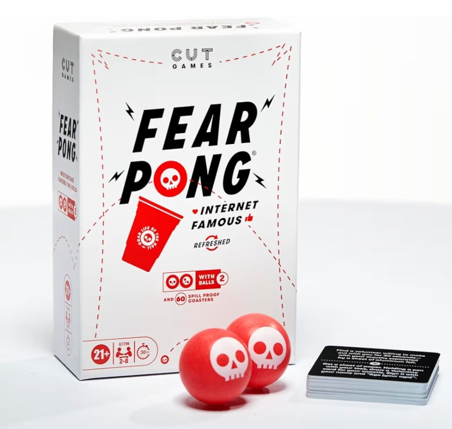 Fear Pong Adult Party Game by Cut | Internet Famous Extreme Pong Game with Wild Dares