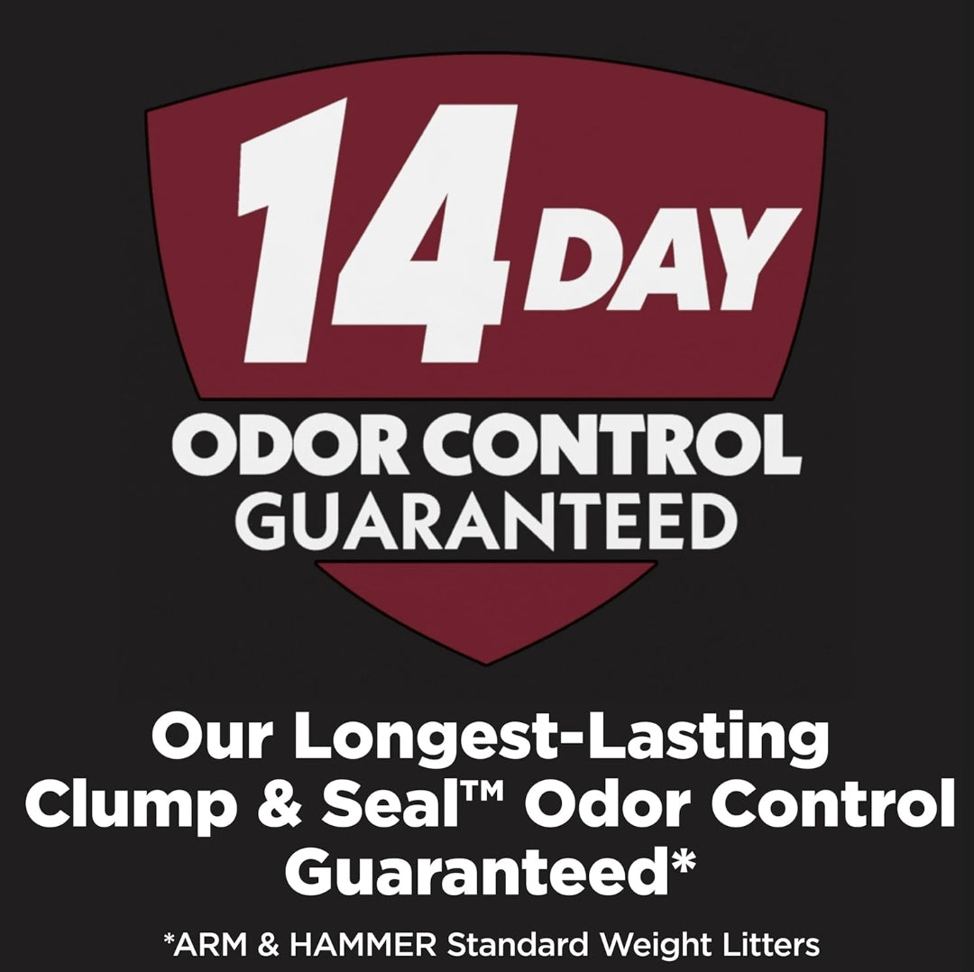 ARM & HAMMER Clump & Seal Platinum Clumping Cat Litter 14-Day Odor Control (27.5 Lbs)