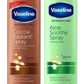 Vaseline Cocoa Radiant Spray + Aloe Soothe Spray Variety 2-Pack – Non-Greasy, Fast-Absorbing All-Over Moisturizer for Dry Skin, 6.5 Oz Ea