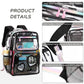 Clear Backpack for Girls Women Transparent Kids Elementary College School Bag Travel Laptop Backpacks Large Bookbags (Black)