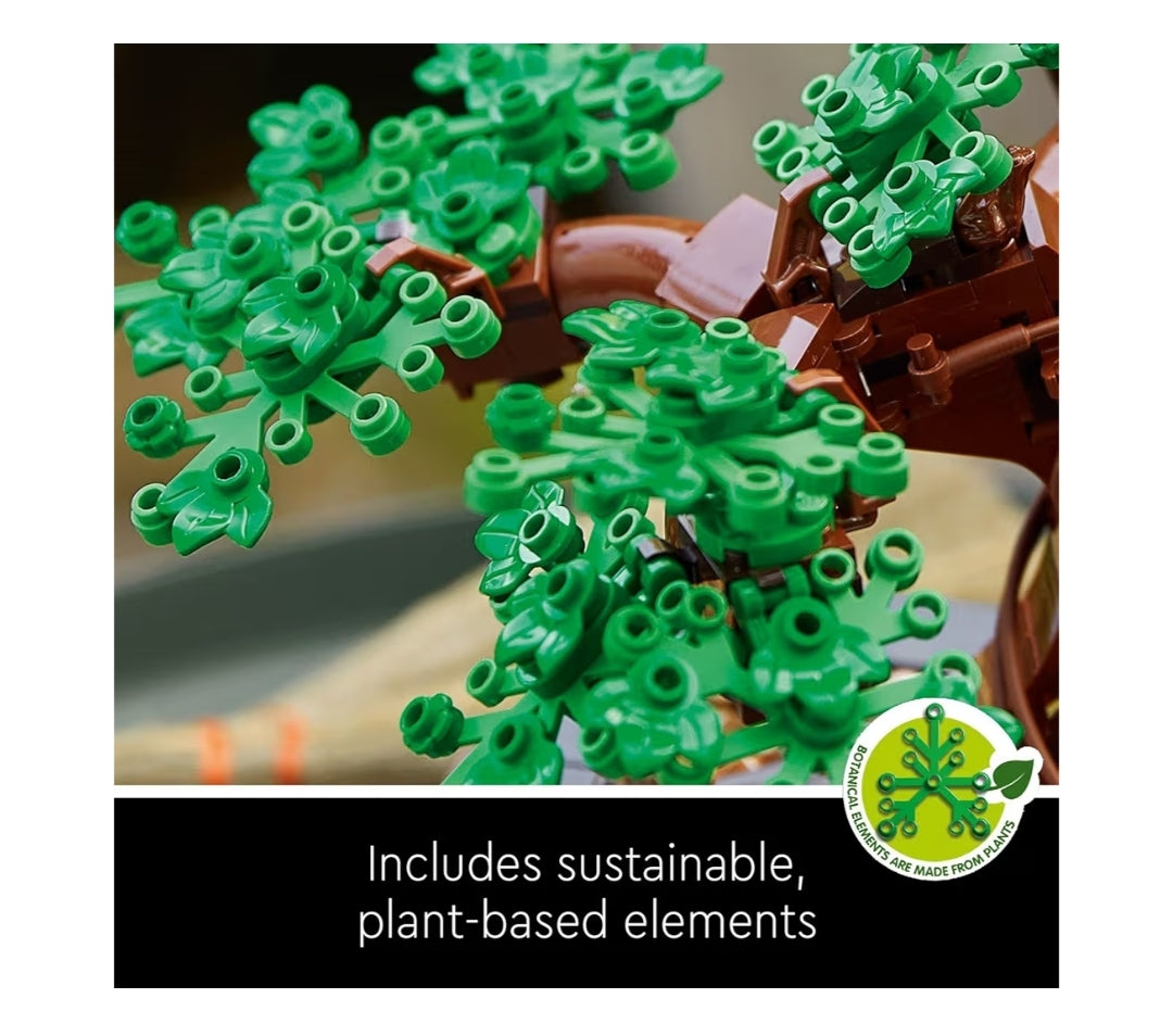 LEGO Botanicals Bonsai Boom Boustel – Kunsmatige Bonsai Boompies Dekor
