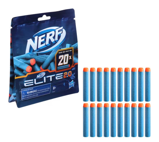 NERF Elite 2.0 Foam Darts Refill Pack Compatible w/ All Nerf Blasters Use Elite Darts (1PK)