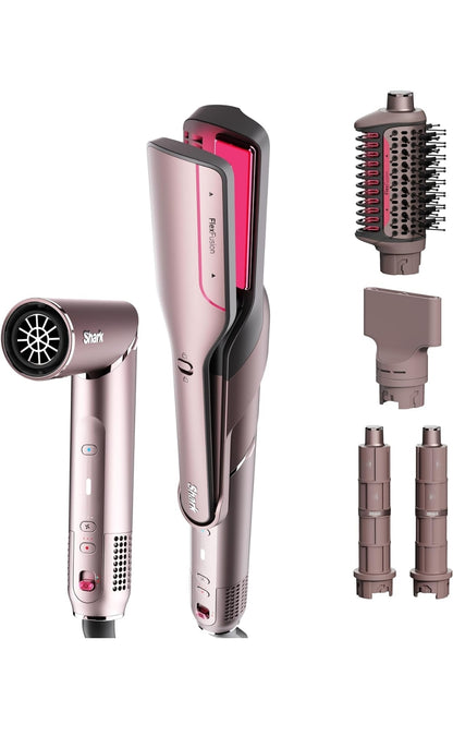 Shark FlexFusion Hair Straightener & Powerful Hair Dryer with Fusion Brush - NEW