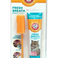 Arm & Hammer for Pets Dental Kit for Cats - 3 Piece Set Includes Toothpaste Fingerbrush Tasty Tuna Flavor(2.5 oz)