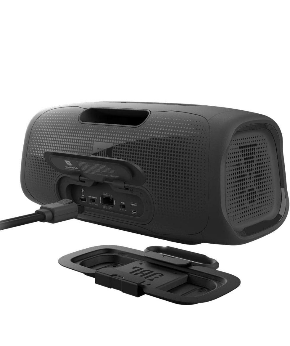 JBL BassPro Go - in-Vehicle Powered subwoofer & Full-Range Portable Bluetooth Speaker - Black