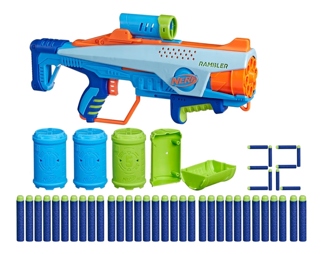 Elite Junior Rookie Pack Toy Foam Blaster, 32 Elite Darts, 4 Targets Blasters (Kids - Ages 6 & Up)