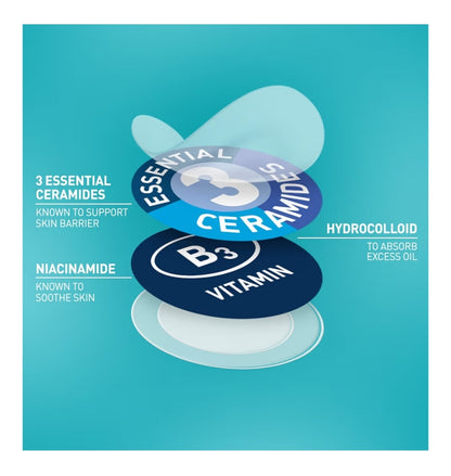 CeraVe Hidrokolloïed Vlekkolletjies, Olie-absorberende Kolbeheer met Seramiede en Niasienamied - Alle Velkleure (22st)