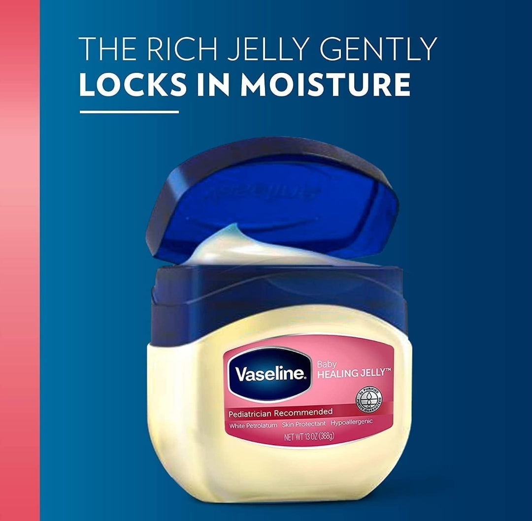 Vaseline Petroleum Jelly Baby Skincare Protective & Pure 4 Count Treats Dry Skin And Prevents Chaffed Skin From Diaper Rash Hypoallergenic And Gentle On Skin 13oz