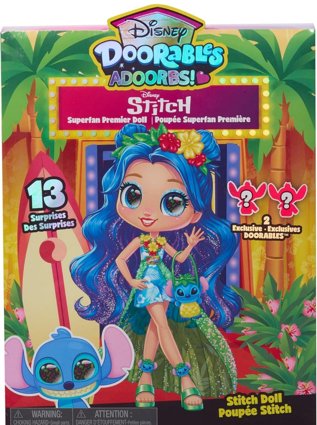 Just Play Disney Doorables ADOORBS Deluxe Stitch Superfan Doll, 2 Exclusive Figures - Tweens, Girls & Kids 5 and Up