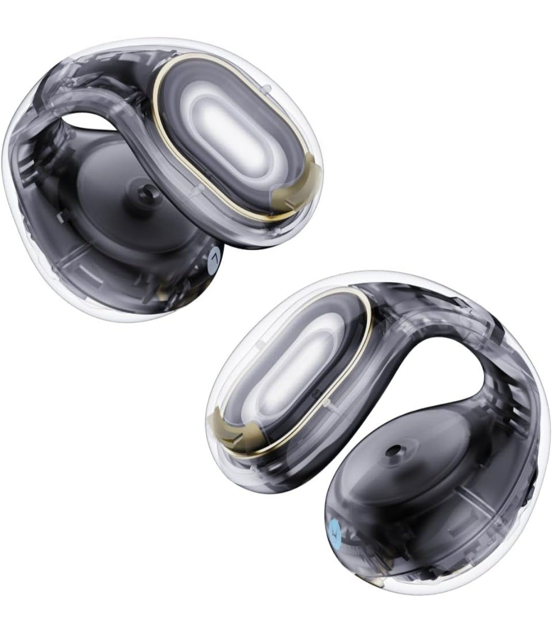 Soundcore C30i by Anker, Open-Ear Earbuds, Clip-On Headphones, Lightweight Comfort, Small-Ear Friendly, Stable Fit, Firm-Shell Design, Attachable Ear Grips, Big Drivers for Clear Audio, 30H Play, IPX4