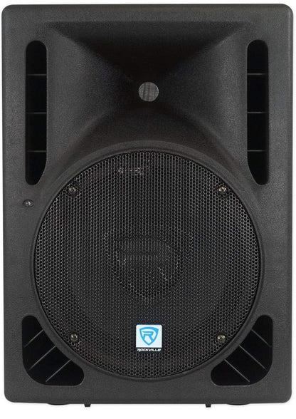Rockville RPG10BT V2 10" 600W Aangedrewe DJ PA Luidspreker met Bluetooth, Diep Bas, 2-kanaal menger, EQ, Koordlose Afstandbeheer