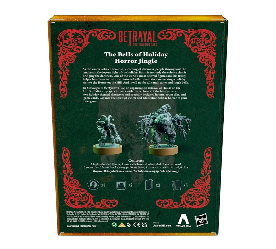 Avalon Hill Betrayal Evil Reigns in The Wynter's Pale The Yuletide Tale Expansion - Requires Betrayal at HOTH 3rd Edition to Play