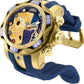 Invicta Marvel Thanos Men's 52.5mm Stainless Steel and Silicone Gold dial Quartz Watch