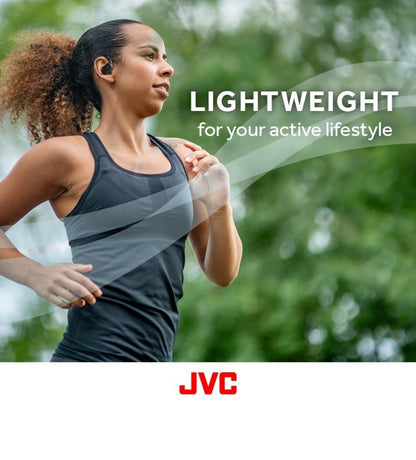 JVC Oorfoon Oopoor Ware Draadlose Oorfone met Spilbewegingmeganisme, 16mm Groot Drywerklank, Enkeloor-gebruik, BT 5.4, Lang Batterylewe (tot 26 Uur) - HANP40TG (Groen)