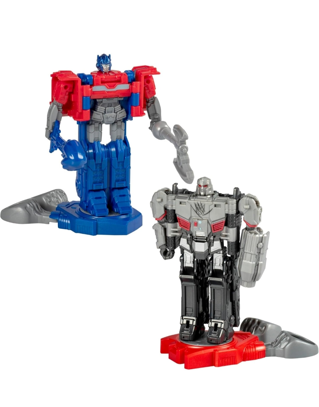 Transformers One Robot Battlers Action Figure 2-Pack, 4.5" Optimus Prime (Orien Pax), 4.5" Megatron (D-16), Interactive Toys Ages 6 +