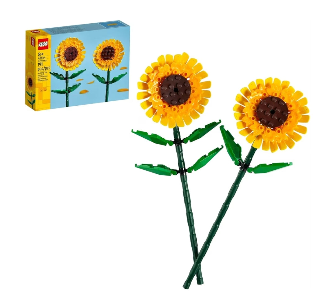 LEGO Sonneblomme Bou Speelding Kunsmatige Sonneblomme vir Dekor en Uitstalling