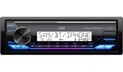 JVC KD-X38MBS Motor- en Maritieme Digitale Media Ontvanger met Bluetooth, USB, SiriusXM Gereed, Versoenbaar met Amazon Alexa, Konformeel Bedekte PCB