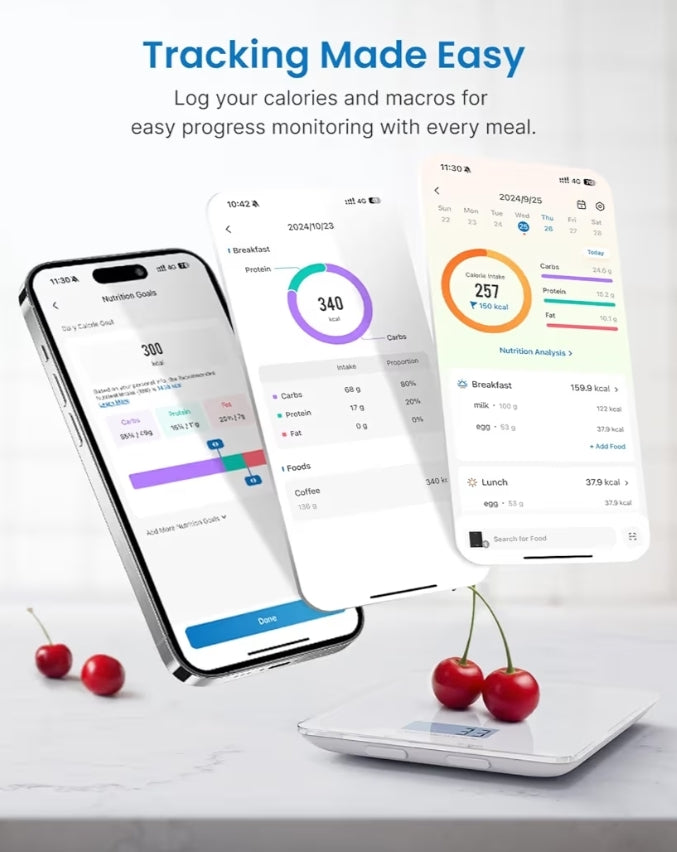 Smart Food Scale with Nutritional Calculator for Body Weight