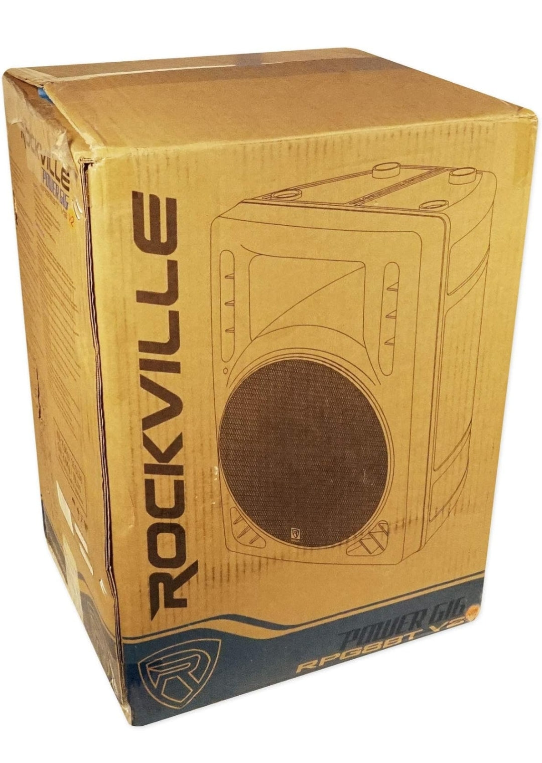 Rockville (2) RPG8BT 8" 800w Powered Bluetooth/USB DJ Speakers BUNDLE