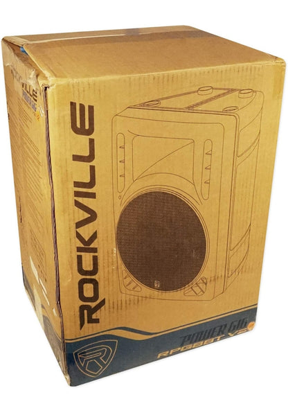 Rockville (2) RPG8BT 8" 800w Aktiewe Bluetooth/USB DJ Luidsprekers BUNDEL
