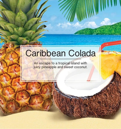 LITTLE TREES Motorlugverfrisser Langdurige Geur – Caribbean Colada, 4 Pakke (4 Telling)