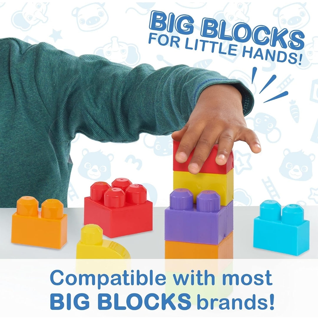 CoComelon Just Play Patch Academy, 53 Large Building Blocks Includes 6 Character Figures, Officially Licensed Kids Toys for Ages 18 Month