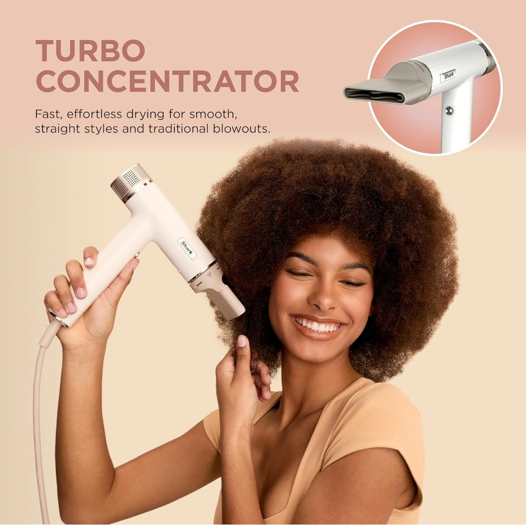 Shark SpeedStyle Essential High-Velocity Dryer with Concentrator, Lightweight Silk