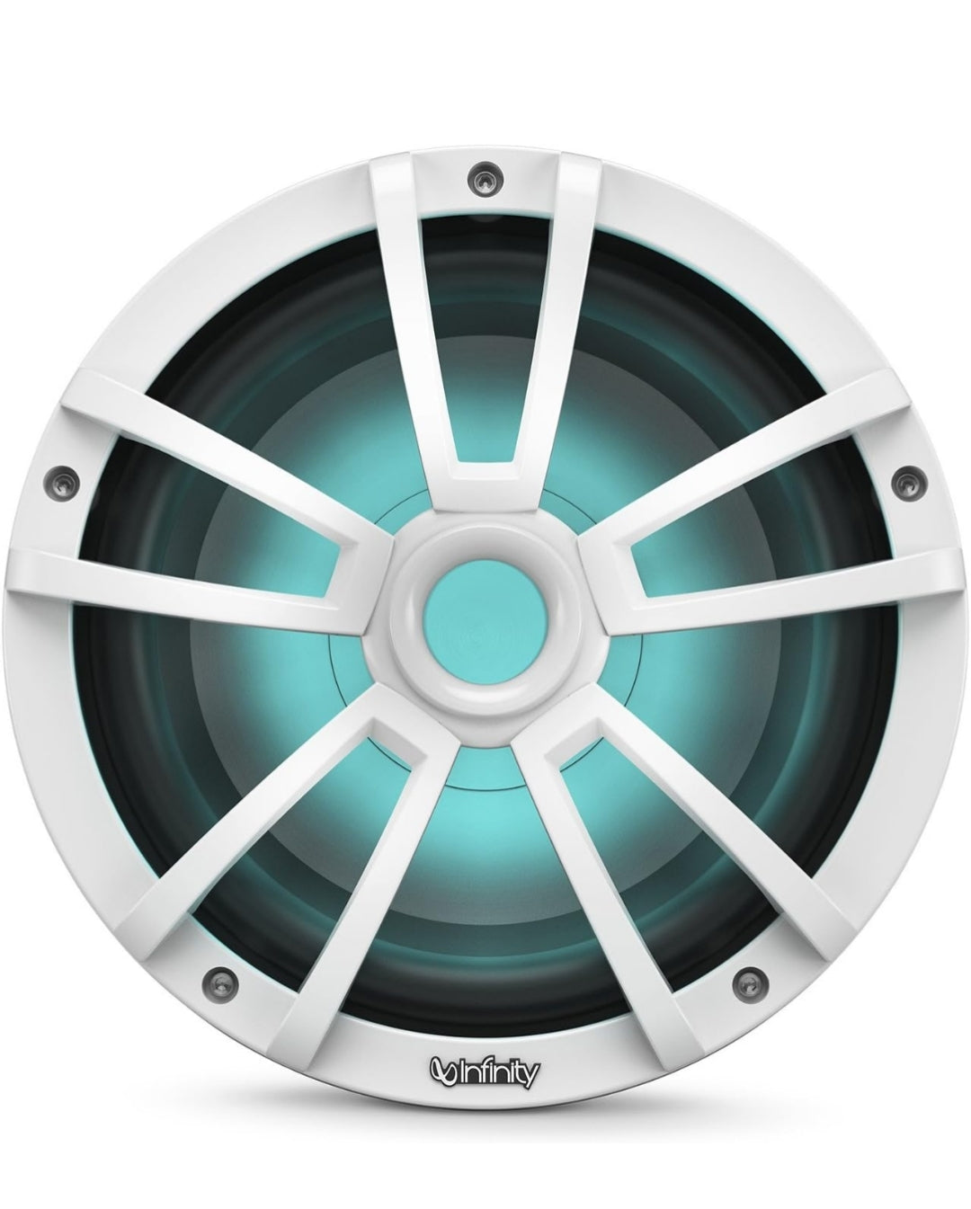 Infinity 1022MLW 10 Inch Marine RGB LED Subwoofer - White (1PC)