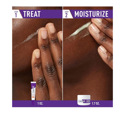 CeraVe Vitamien C Serum en Nagroom Velversorgingstel, Verhelderende Serum + Hialuronzuur, Reisbenodigdhede + 1.7oz Bevogtiger