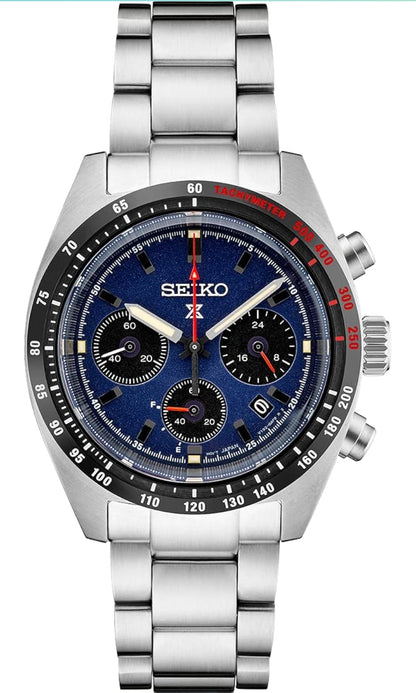 SEIKO Prospex Speedtimer Solar Chronograph Blou Horlosie vir Mans