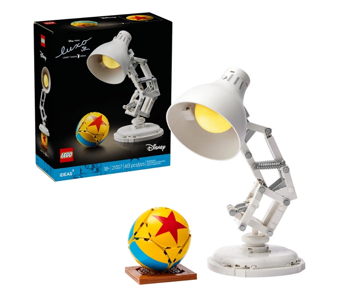 LEGO Ideas Disney Pixar Luxo Jr. – Boustel vir Volwassenes, Mans en Vroue, Ouderdom 18+ – Kantoor- en Tafelversiering