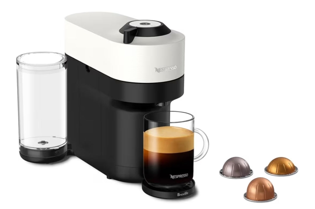 Breville Nespresso Vertuo Pop+-koffie- en espressomasjien deur Breville - Coconut White