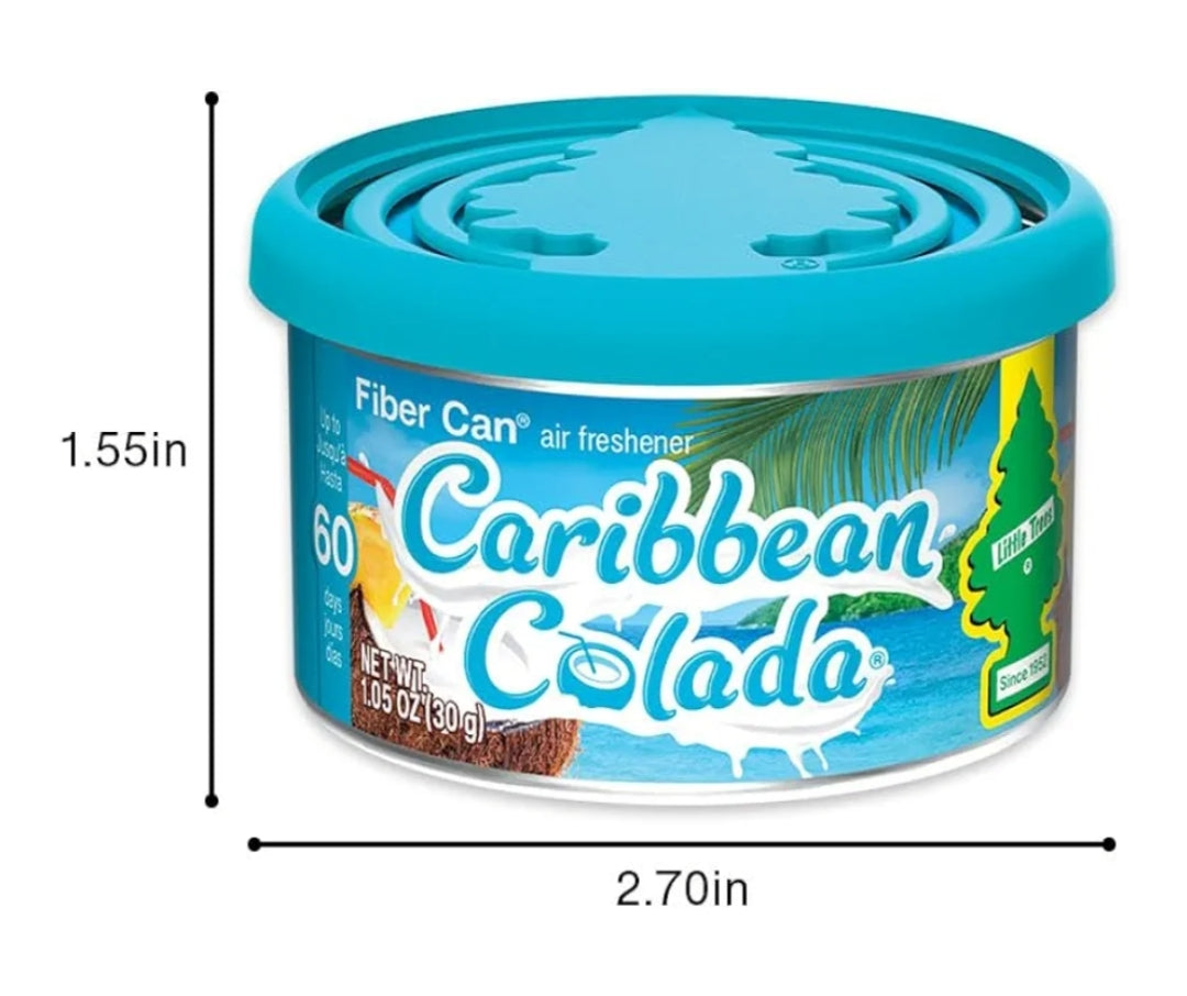 LITTLE TREES Motorlugverfrisser Veselblik Geur - Caribbean Colada (4)