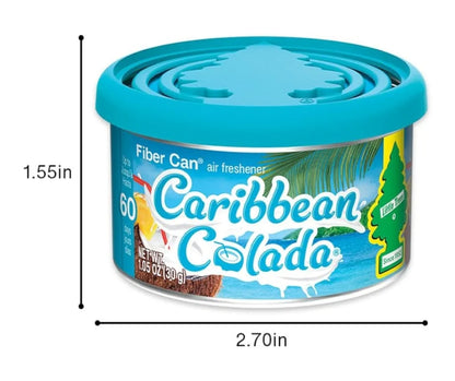 LITTLE TREES Motorlugverfrisser Veselblik Geur - Caribbean Colada (4)