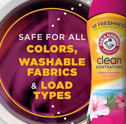 Arm & Hammer In-Wash Scent Booster - Tropical Paradise (24 oz) Pack of 4