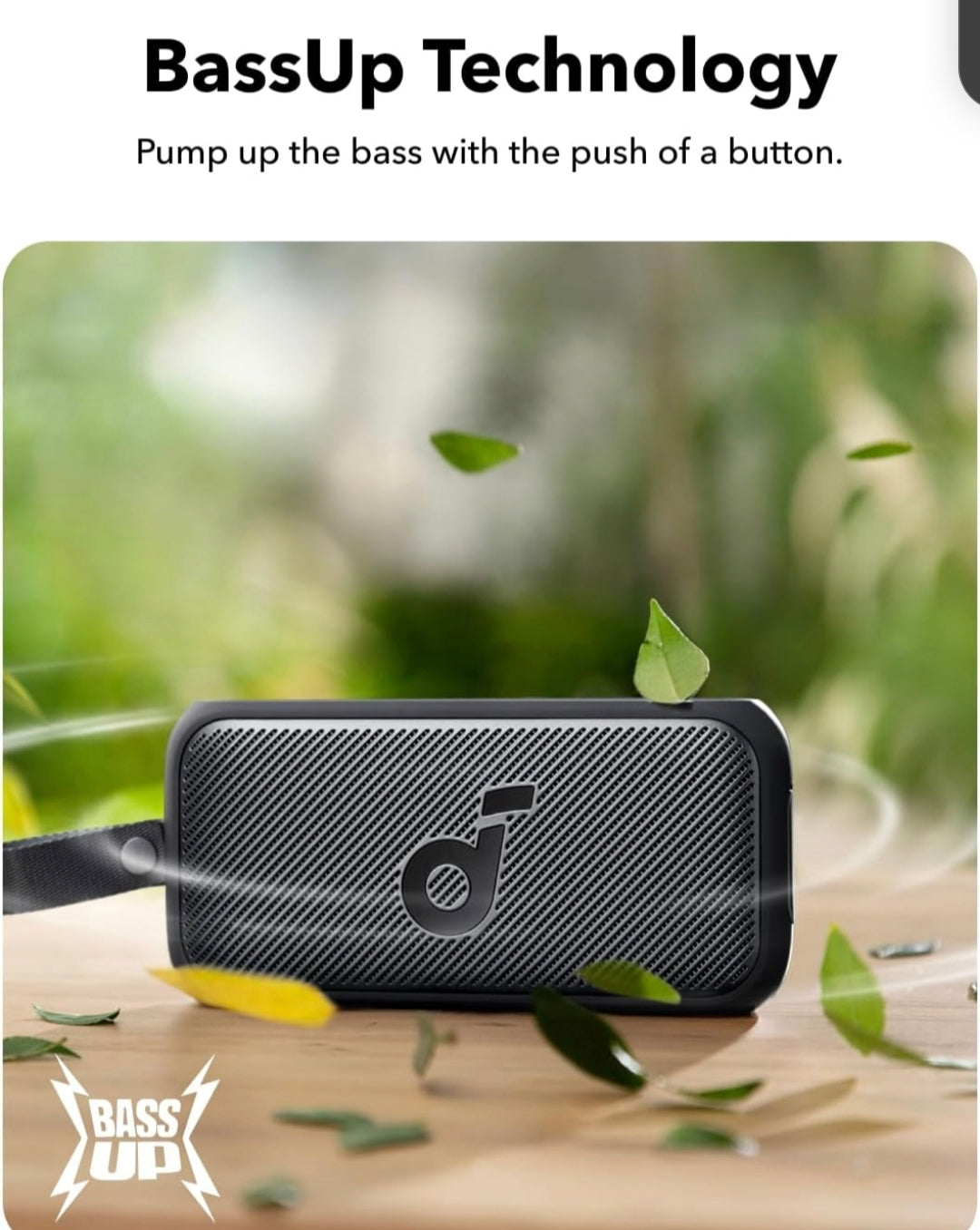Soundcore Motion 300 by Anker, Bluetooth Speaker, Wireless Hi-Res Portable Speaker, IPX7 Waterproof, BassUp, Bluetooth 5.3, 30W Stereo Sound, 13H Playtime for Home, Shower, Outdoor, and Travel