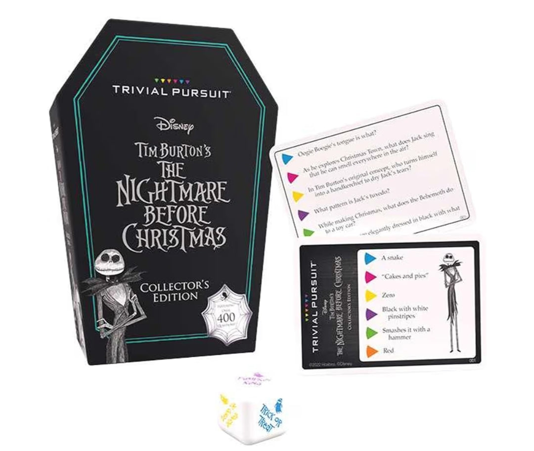 TRIVIAL PURSUIT: Disney Tim Burton’s The Nightmare Before Christmas - Collectible Trivia Board Game Featuring 420 Questions