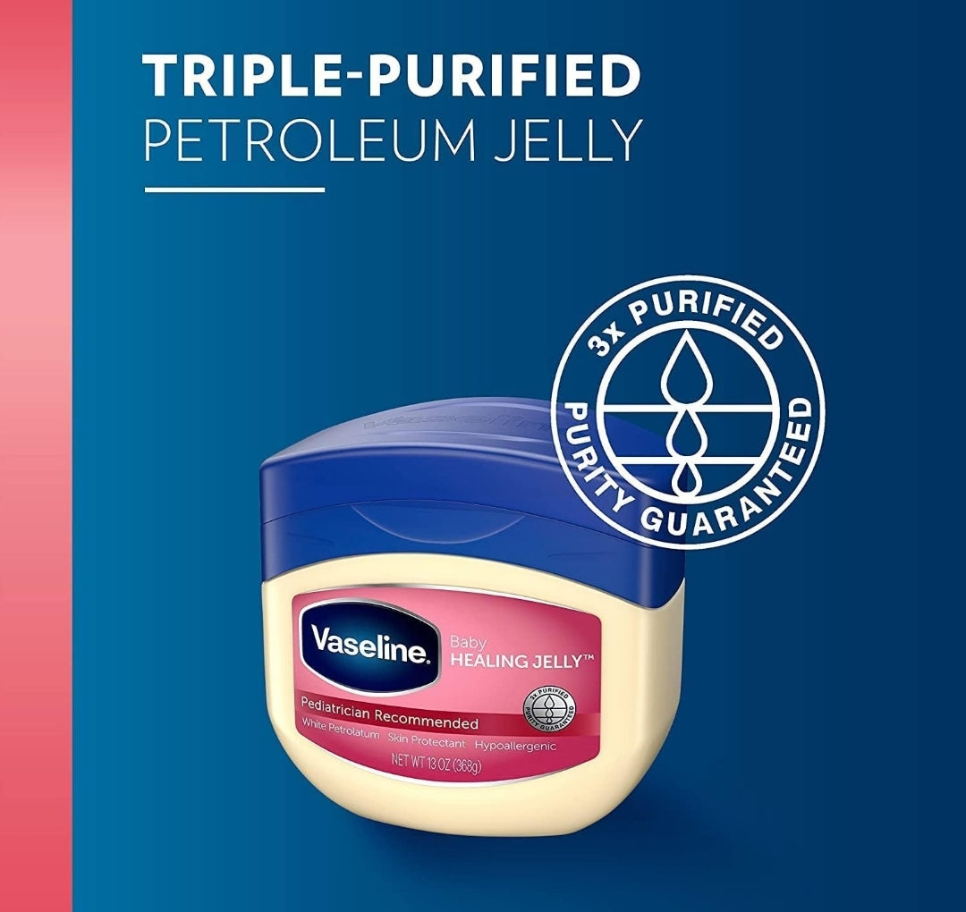 Vaseline Petroleum Jelly Baby Skincare Protective & Pure 4 Count Treats Dry Skin And Prevents Chaffed Skin From Diaper Rash Hypoallergenic And Gentle On Skin 13oz