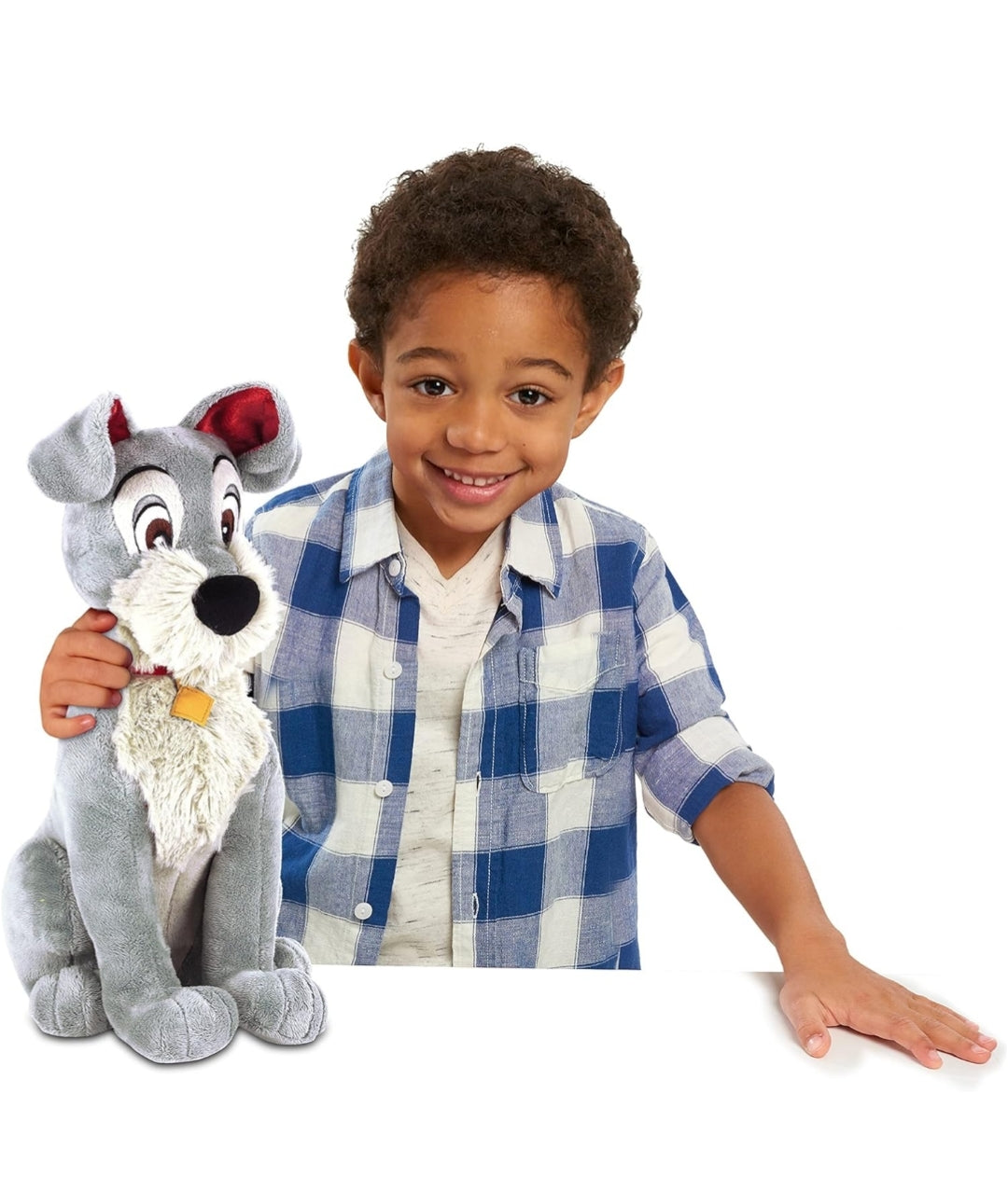 Disney 13" Large Tramp Stuffed Animal, Dog, Lady and the Tramp Plush