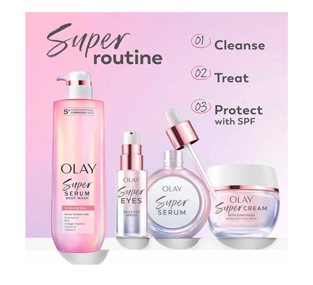 Olay Super Eye Serum – Vitamien C Verhelder Donker Kringe, Teen-Kreukel, Anti-Veroudering, Verhelderend, Maak Fyn Lyne Glad (0.45 Oz)