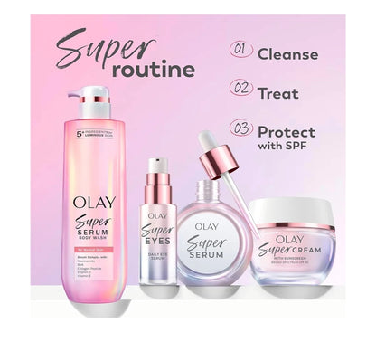 Olay Super Eye Serum – Vitamien C Verhelder Donker Kringe, Teen-Kreukel, Anti-Veroudering, Verhelderend, Maak Fyn Lyne Glad (0.45 Oz)