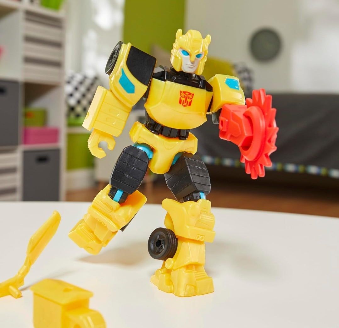 Transformers MixMashers Bumblebee Custom Mix-and-Match Action Figure & Accessories, 5-Inch-Scale (12 cm) Robot Toys for Kids Ages 4+