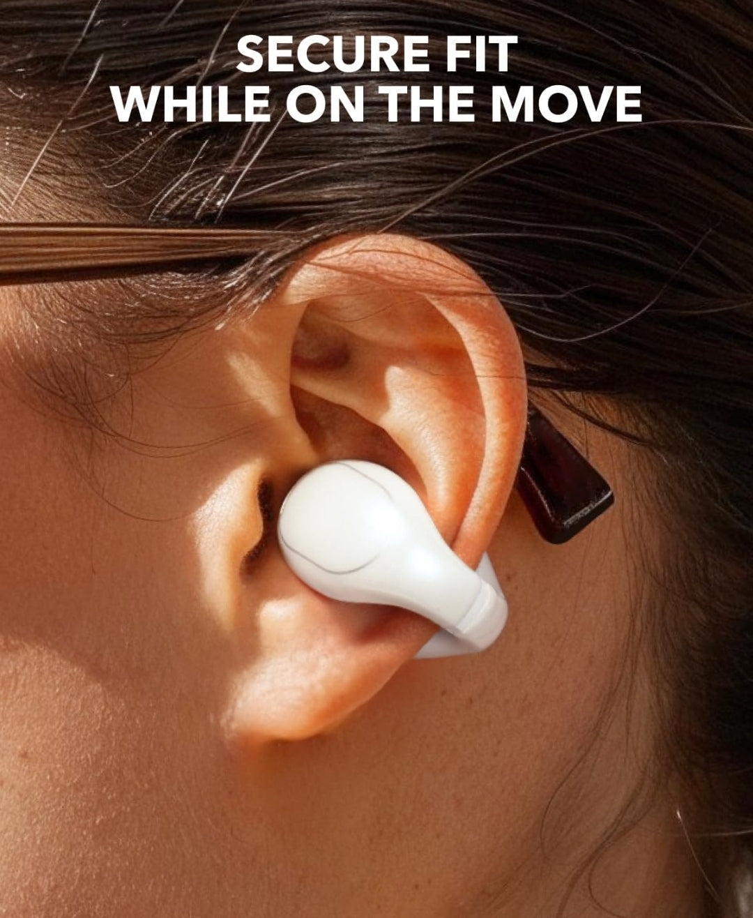 Soundcore C30i by Anker, Open-Ear Earbuds, Clip-On Headphones, Lightweight Comfort, Stable Fit, Firm-Shell Design, Attachable Ear Grips, Big Drivers for Clear Audio, 30H Play, IPX4 Water-Resistant